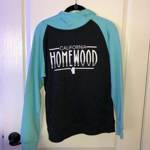 Homewood California Button Neck Hoodie